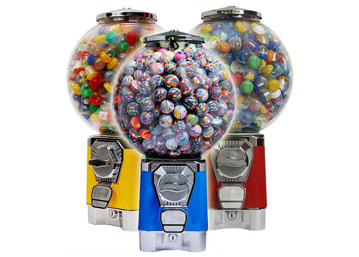 Safe Circular Vending Machine , Gumball Vending Machine With Removable Cash Box